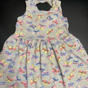 Colorful Butterfly Print Dress